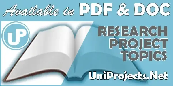 Business Administration and Management Project Topic and Materials for Students