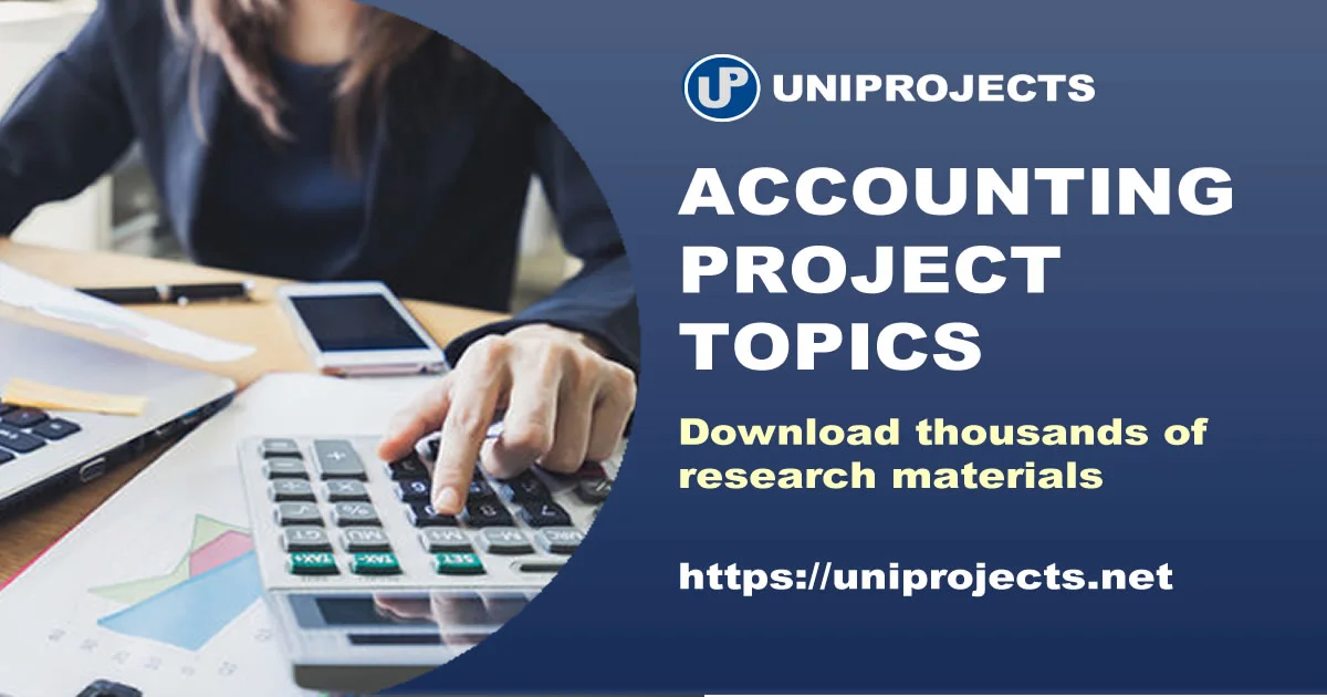 Accounting Research Project Ideas For Students